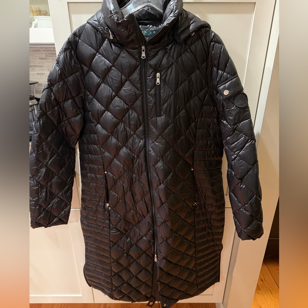Ralph Lauren Black Quilted Coat